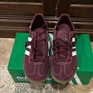 Adidas sporty and rich handball spezial Maroon Sneakers with White Accents